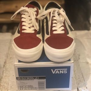 Size 6.5 Red Dahlia Vans